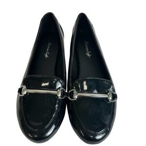 American Eagle‎ Loafers Youth size 3 Black Patent Leather Slip-On Academia